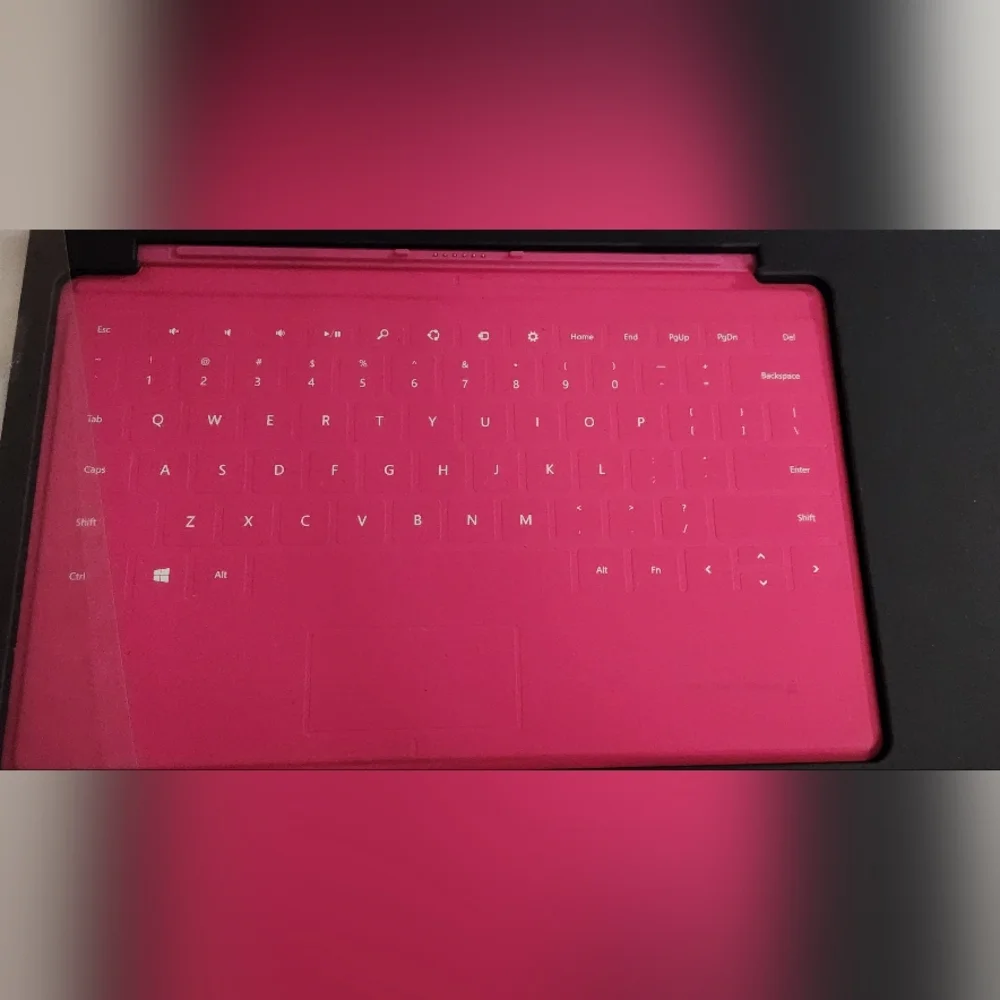Microsoft Surface touch pink keyboard NEW HTF windows 8 surface